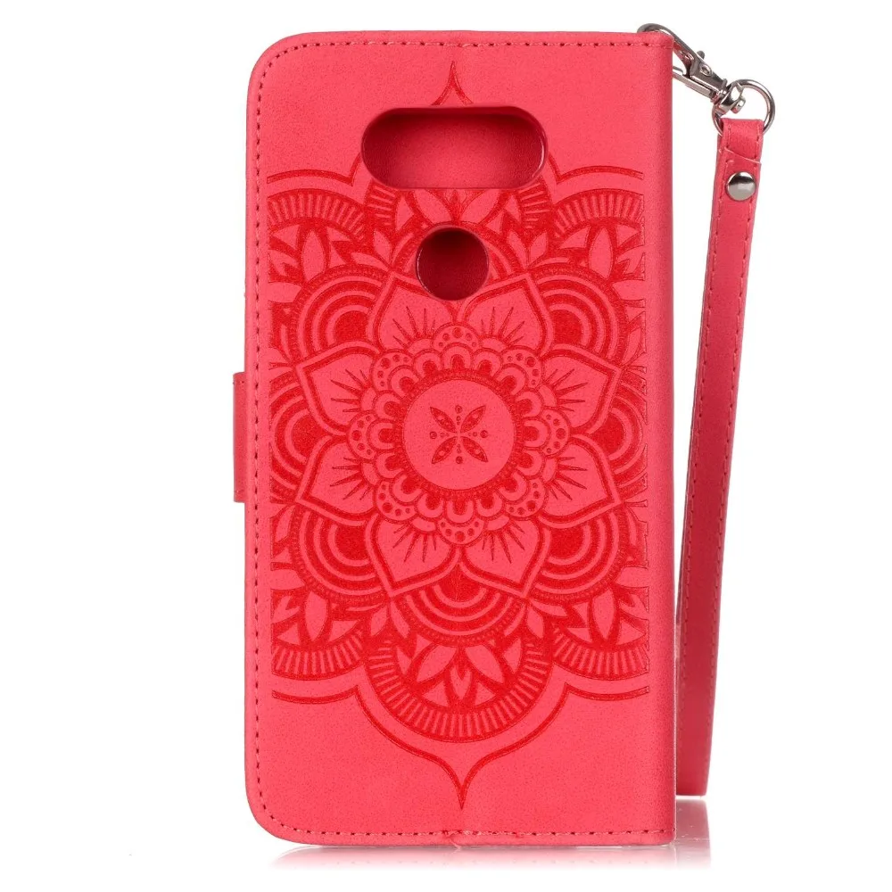 Книга Стиль PU Кожаный Чехол для LG G5 Случае Колокольчик Тиснение Filp Стенд Функция