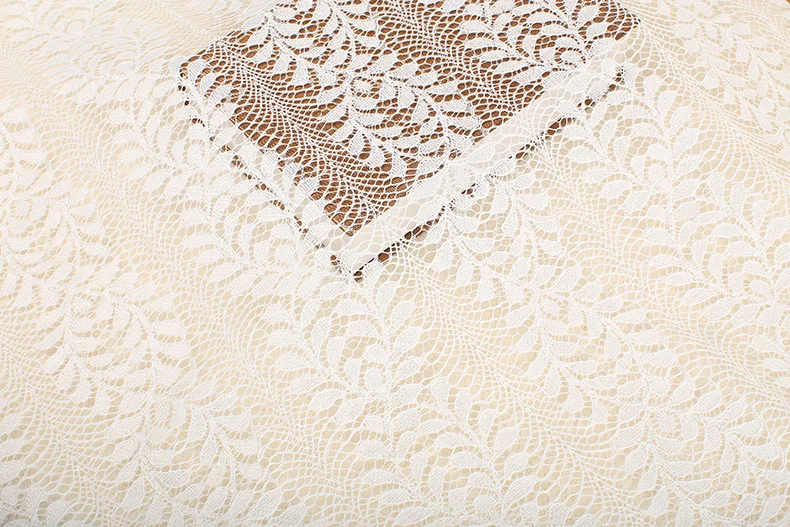 Белое свадебное платье из 100% полиэстера французская кружевная ткань цветочное