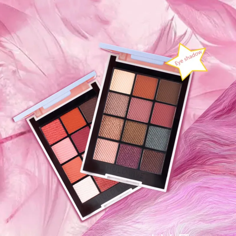 Матовые тени для век в розовом стиле 12 цветов пигментные блестящие нюдовые