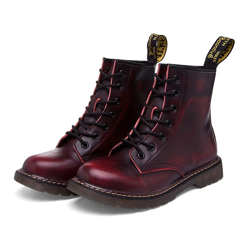 Женские ботинки doc martins коллекция 2018 года британский стиль Dr Martins винтажные