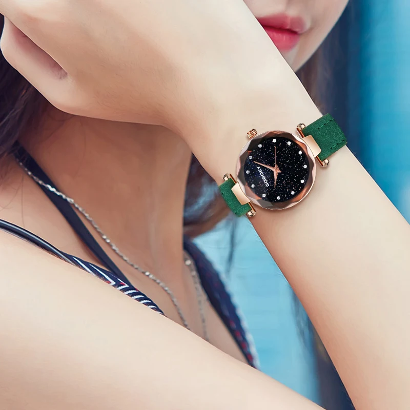 Gogoey женские часы модные Reloj Mujer звездное небо роскошные женские часы для женщин Стразы bayan kol saati