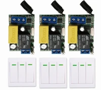 mini size 220v 1ch wireless remote control switch system receiverwall panel remote transmitter sticky remote smart home switch