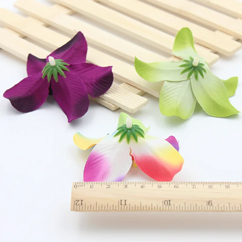 30 шт./лот 7 5 см Шелковый венок для цветов имитация тюльпана одежда свадьбы