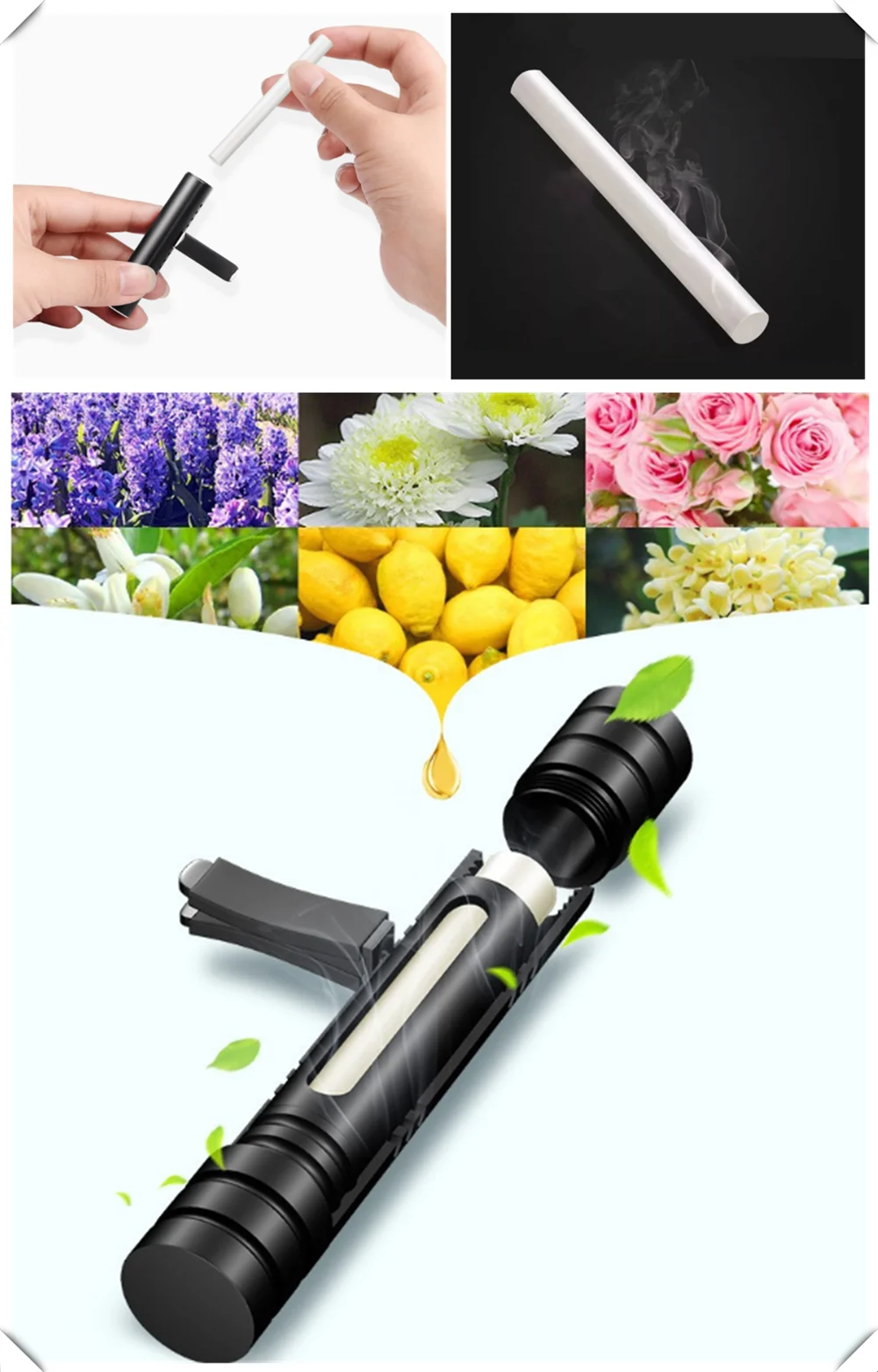 Кондиционер воздуха на выходе Духи дополнение палка твердый аромат для Peugeot 206 307