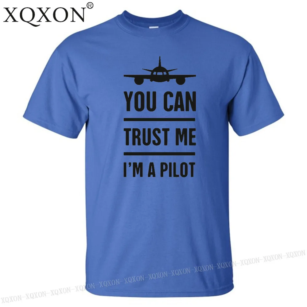 Футболка New-Trust Me I'm a Pilot дизайнерская мужская футболка с принтом хлопковая