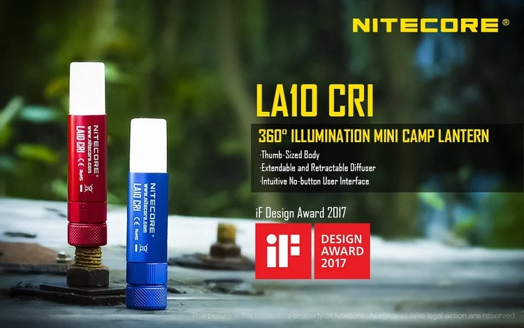 Скидка 20% NITECORE LA10 CRI 85 люмен мини EDC Nichia 219B светодиодный фонарь для чтения на открытом воздухе Черный Красный Синий