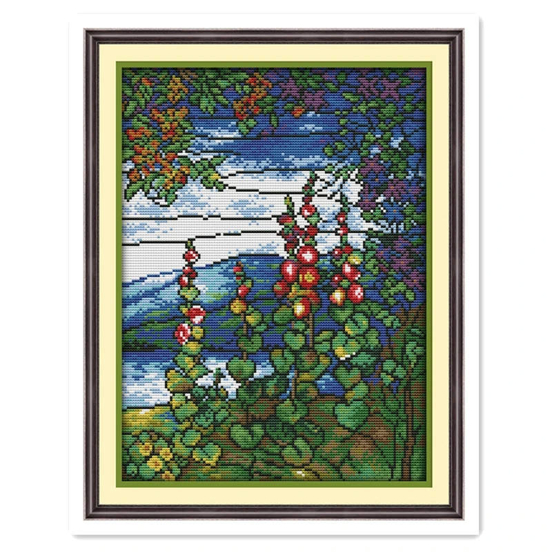 Пейзаж (5) 11CT напечатанный на холсте домашний декор наборы китайских узоров для