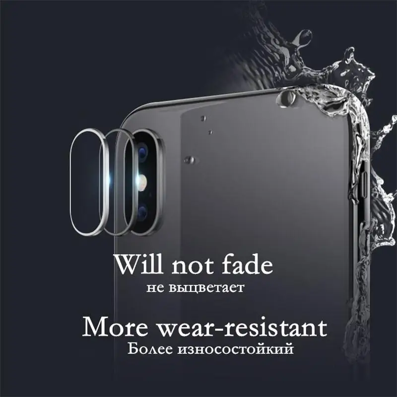Racahoo для Apple IPhone X 10 7 8 6 6S плюс Камера гвардии Круг Металл объектив протектор чехол