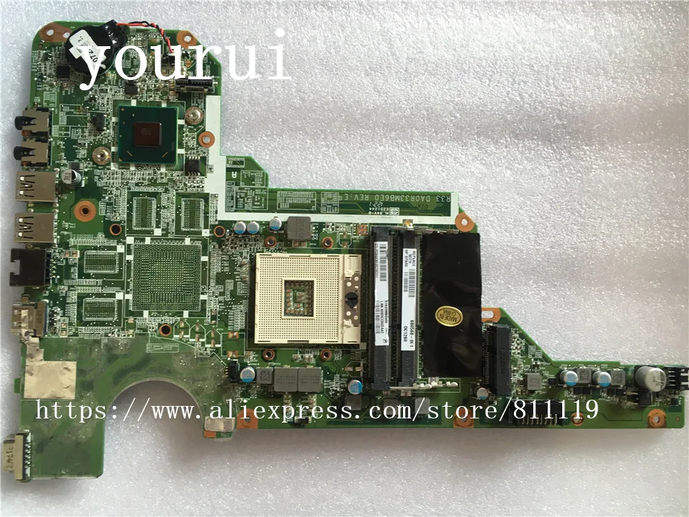 Yourui для материнская плата ноутбука HP Pavilion G4 G6 G7 2000 DA0R33MB6E0 680568 001 601 полностью тесты