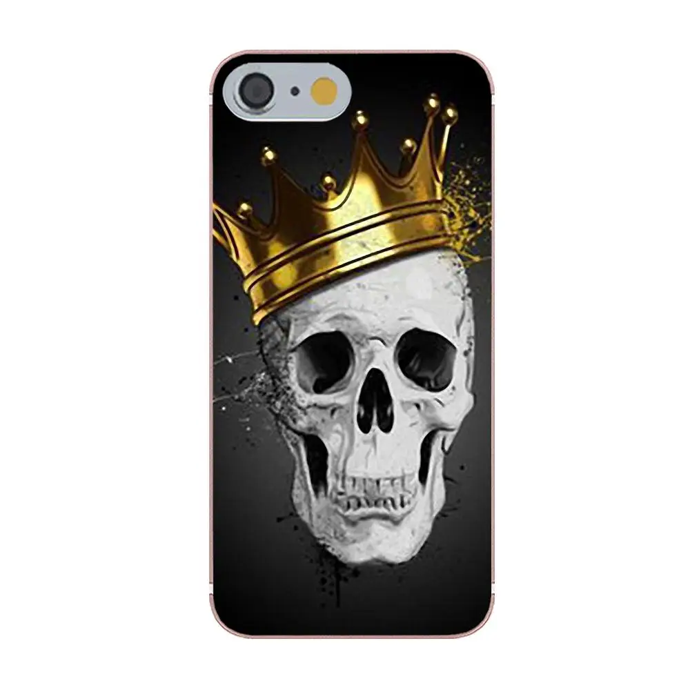 Мягкий ТПУ Горячая продажа Череп Ворон цветок пират для Apple iPhone 4 4S 5 5C 5S SE 6 6S 7 8 Plus