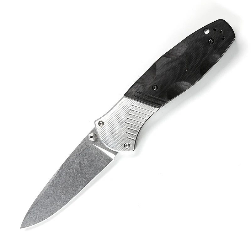 Stone wash DICORIA 581 G10 складной нож со стальным лезвием D2, медная шайба для кемпинга, охоты, карманный зажим, ножи для выживания на открытом воздухе, EDC инструменты - Цвет: Stone wash