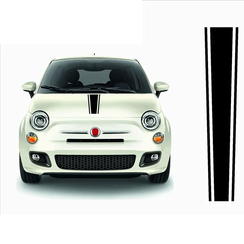 Для abarth FIAT 500 задняя крышка полоса виниловая фотография|Наклейки на автомобиль| |