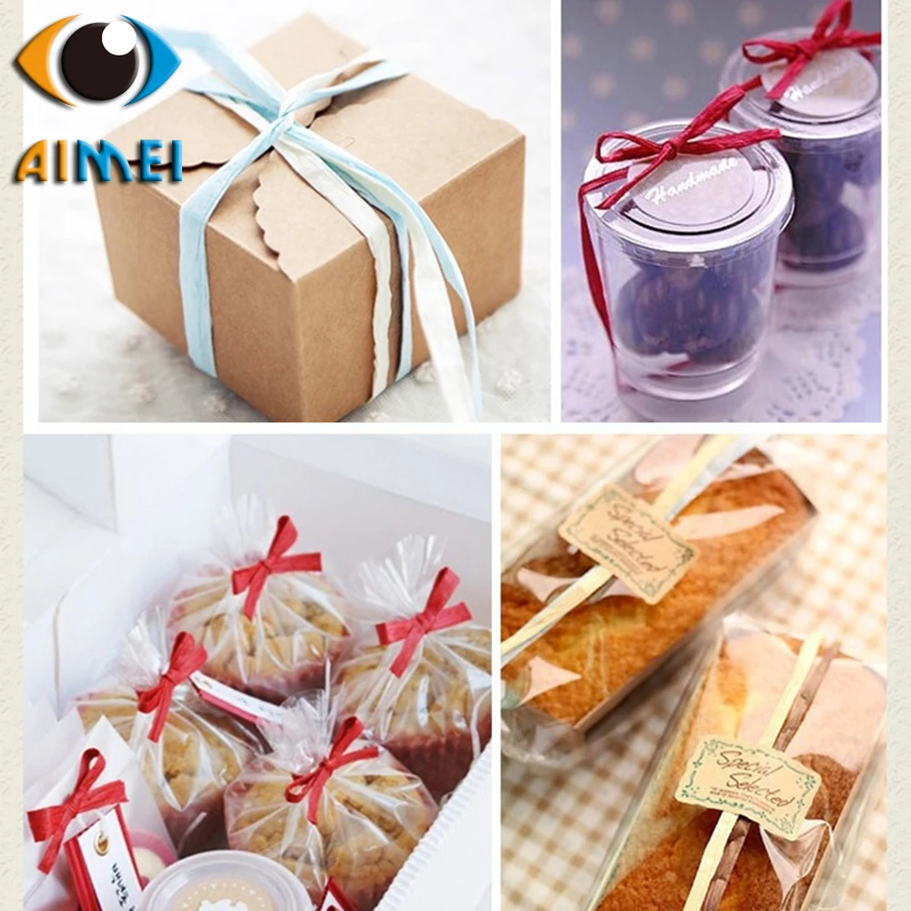 Новые цветные бусины Рождественские подарки ручной работы Raffia бумажная веревка рождественские яйца рулоны подарочные украшения бумажные веревки ленты-завязки