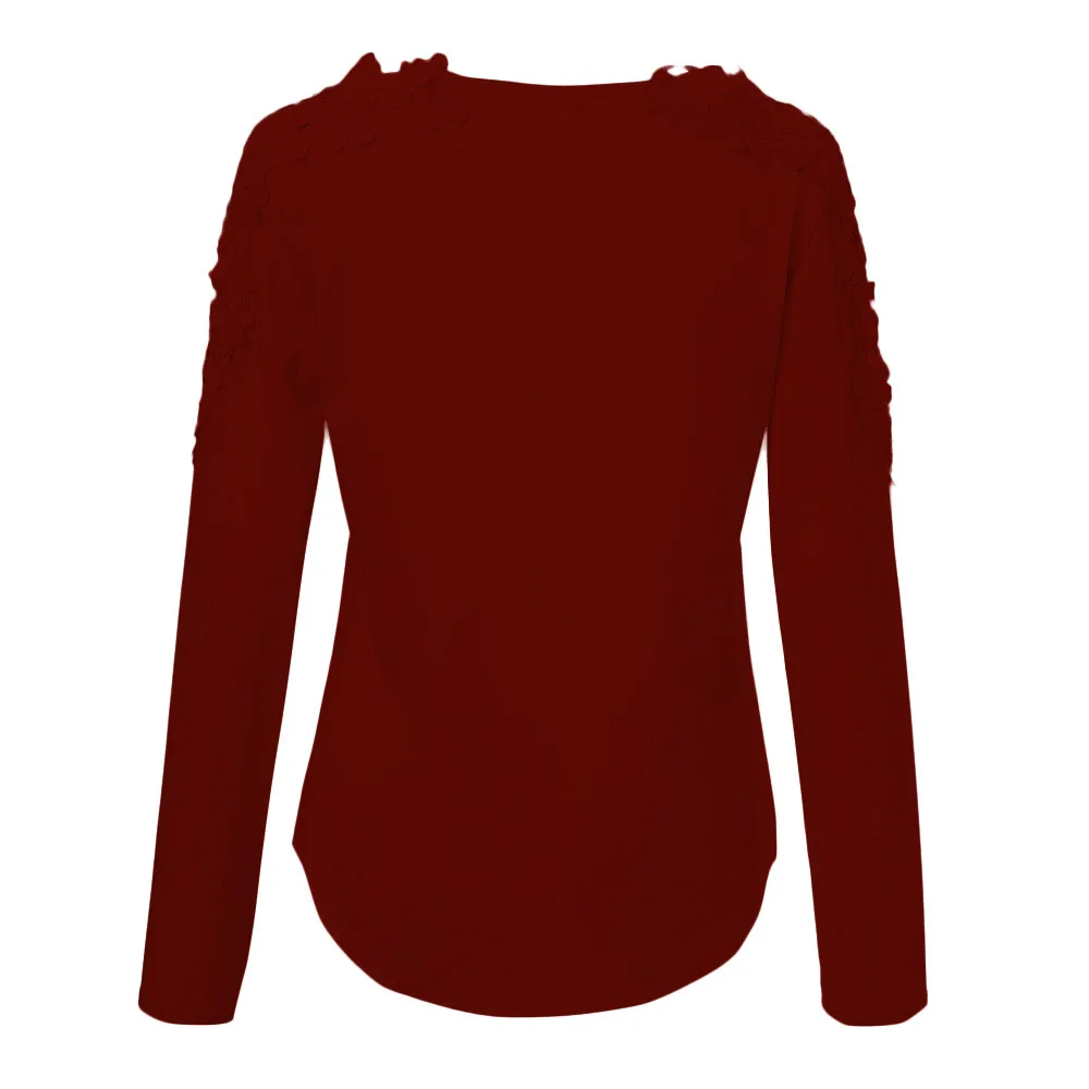 Женская кружевная рубашка большого размера с треугольным вырезом | одежда