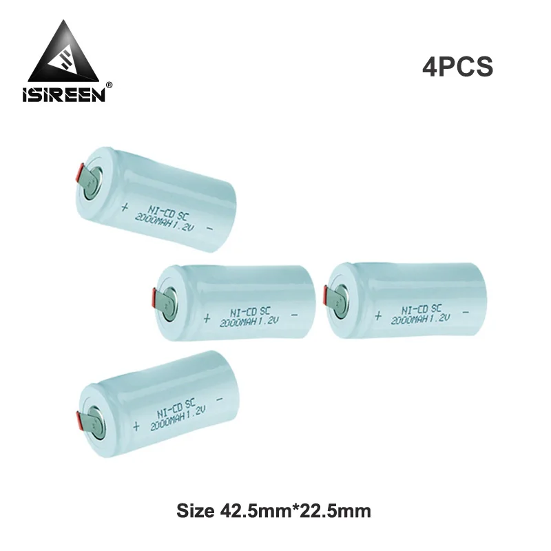 Аккумуляторные батареи 1 2 V 2000mAh SC Ni-CD DIY аккумуляторные блоки Subc Ni аккумулятор CD