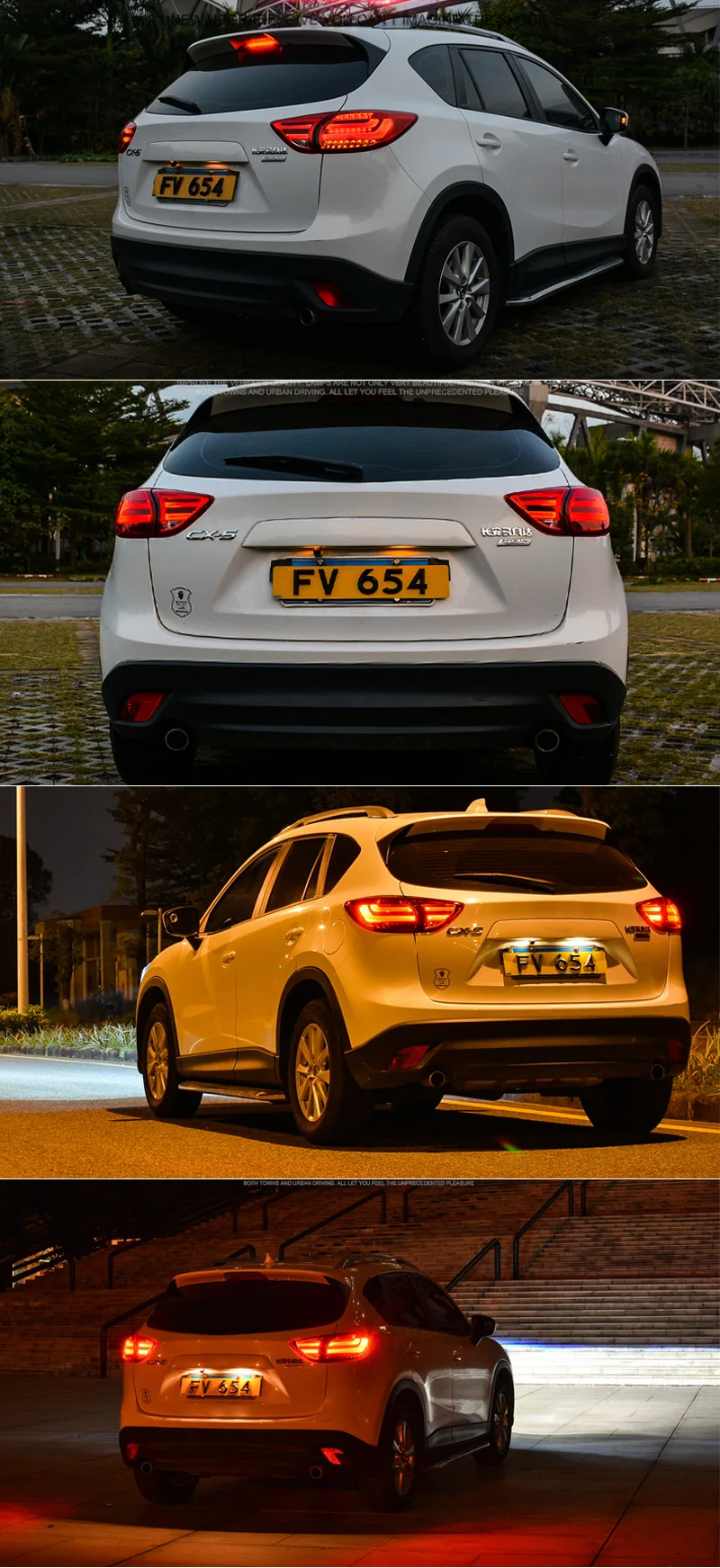Автомобильный светодиодный задний светильник, задний светильник для Mazda CX-5 CX5 2013 светодиодный задний ходовой светильник+ Тормозная лампа+ сигнальный светильник поворота