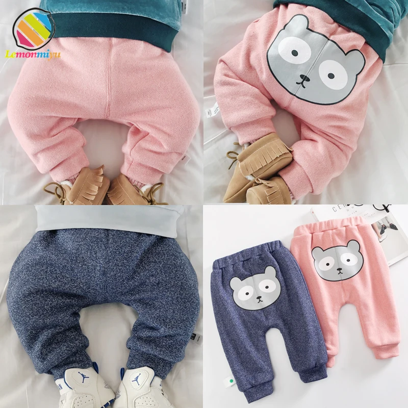Lemonmiyu/детские бархатные зимние шаровары с героями мультфильмов плотные теплые