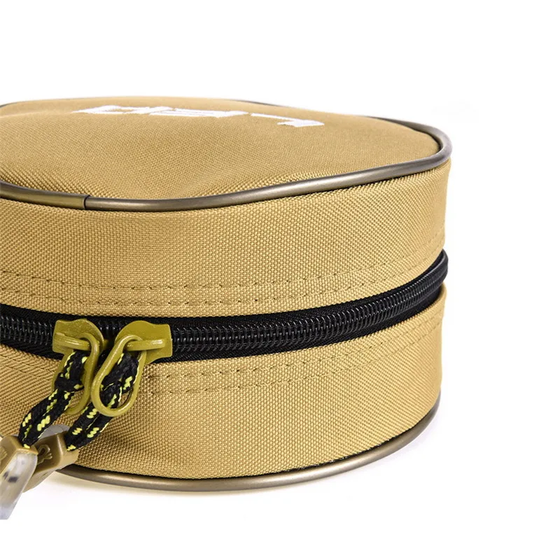 Однослойная Катушка Сумка многофункциональная холщовая круглая сумка на молнии