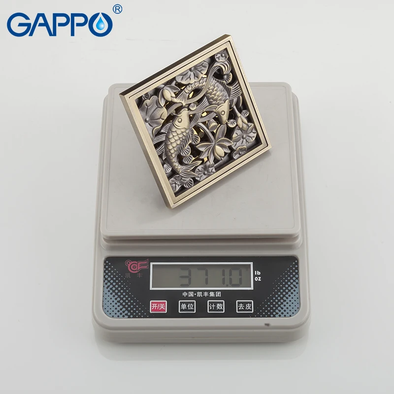 

GAPPO Drains Anti-odor Shower Drain strainer Antique Brass floor cover bathroom Drain drainers Stopper Shower floor drains