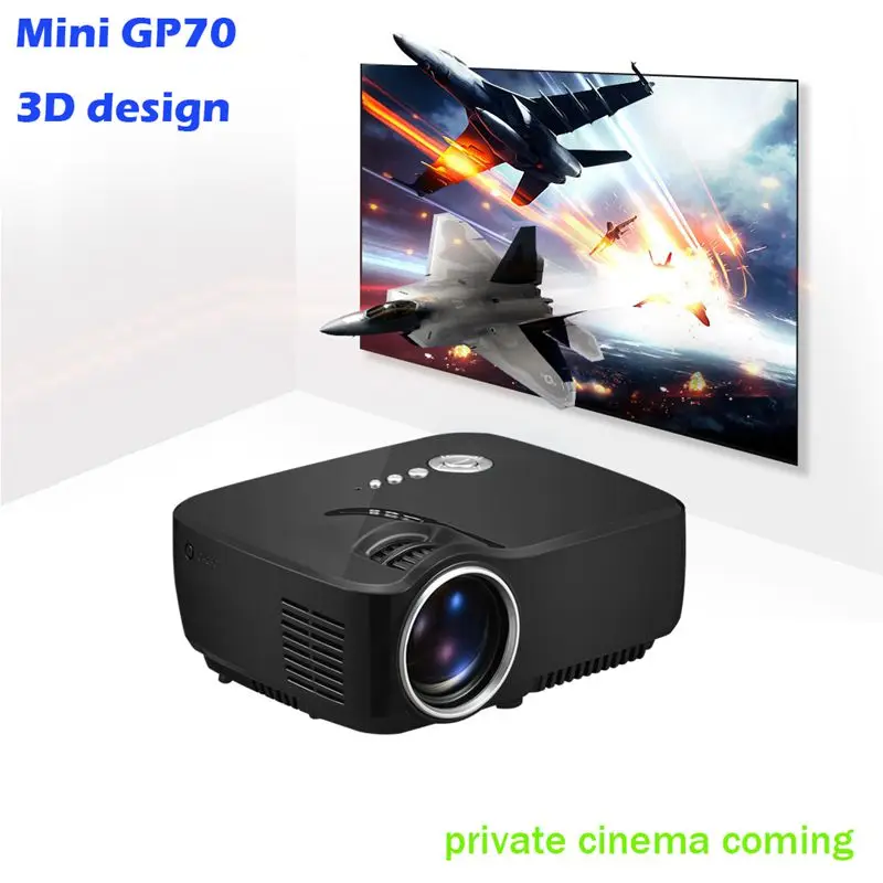 Vivibright проектор мини светодиодный gp70 полная поддержка hd 1080 P hdmi/usb/av/sd/vga для