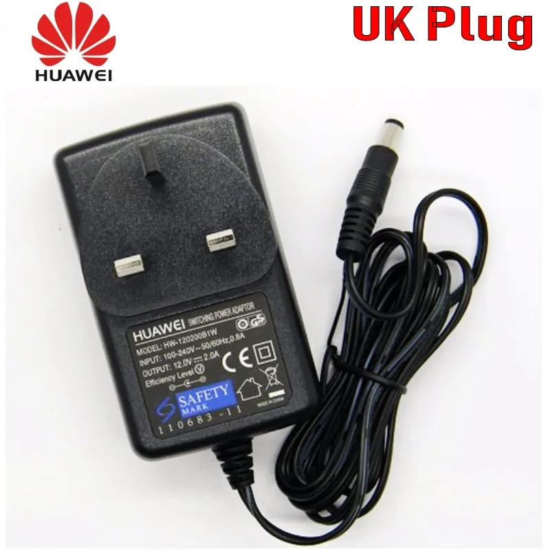 Huntkey 100~ 240 В 12 В 2A импульсный адаптер питания для huawei CPE маршрутизатор HG маршрутизатор ADSL блок питания для дома Getway маршрутизатор Великобритания вилка