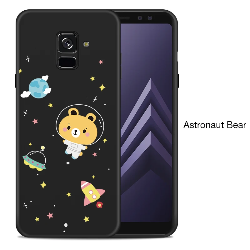 ASINA чехол с героями мультфильмов для samsung Galaxy A8 чехол силиконовый ударопрочный для Galaxy A8 Plus чехол Funda Bumper Coque - Цвет: Astronaut Bear