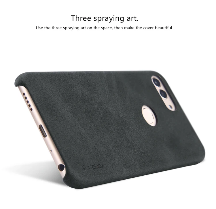 T-phox для P smart/7 s/7 s vintage series с тоньше PU и хорошую защиту |