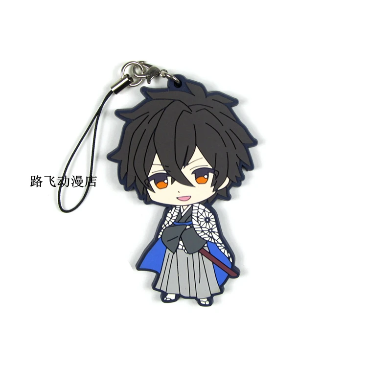 Фигурка аниме Sanada Yukimura модель Hijikata Toshizou Oda Nobunaga Tokugawa Ieyasu резиновый брелок
