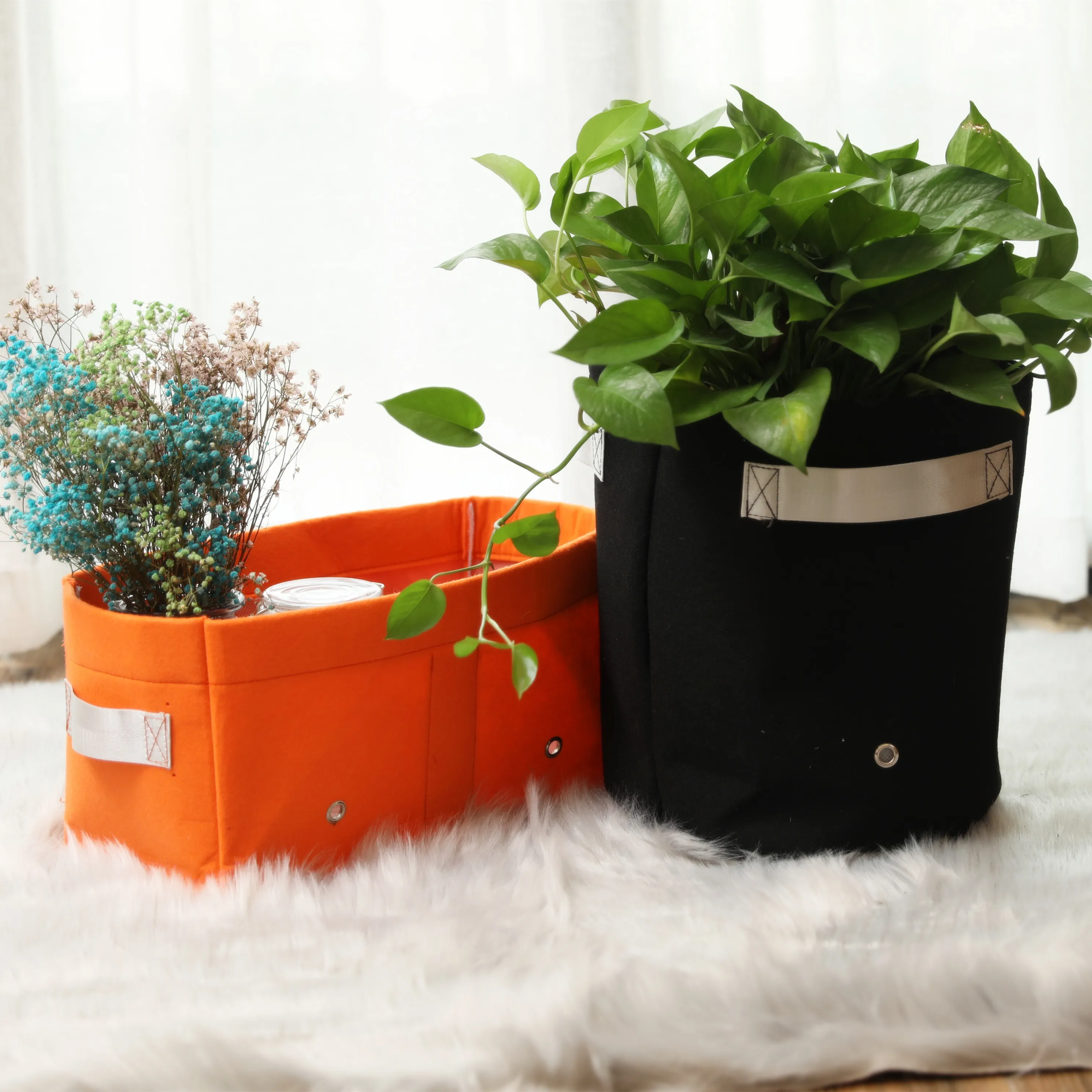 

colorful Felt Pots Garden Plant Grow Bag Pouch Root Container flower Pots Planters Supplies home farm potato planting bags