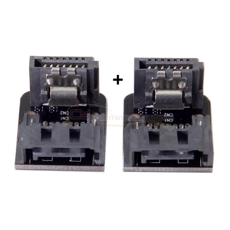 SATA 7Pin мама до 7pin папа 90 градусный угловой адаптер материнская плата для