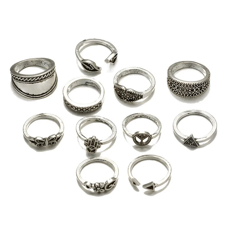 IFFURMON Винтаж кольца для Для женщин турецкий Hasma миди с кольцом комплект Anillos