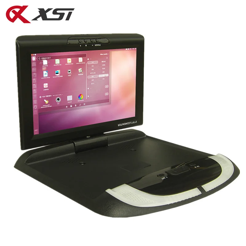 Автомобильный цветной монитор XST потолочный видеоэкран 9 дюймов 800*480 с креплением