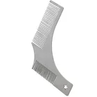 Дизайн дизайн бороды гребень, придание формы, инструмент для бороды, из нержавеющей стали, модель чесания инструмент борода расческа