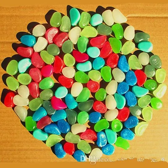 100 шт./лот светящийся на солнечной энергии камень для моделирования легкий