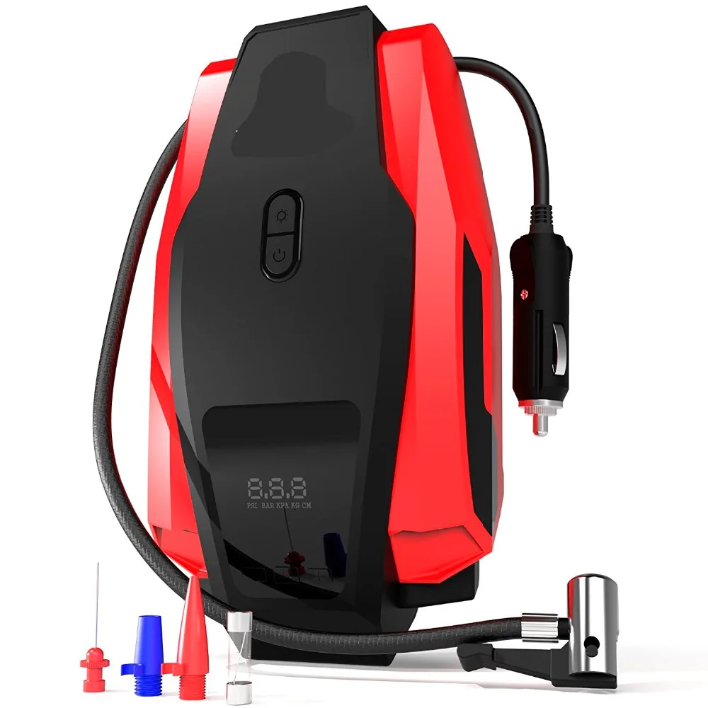 Портативный воздушный компрессор Pump150PSI 12V цифровой шинный насос с аварийным