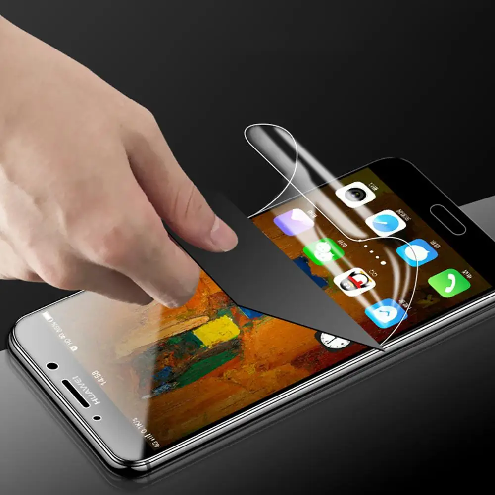 6D мягкая Гидрогелевая пленка для Huawei Honor V8 V9 Play Foil Защитная экрана V10 V20 View 20 P