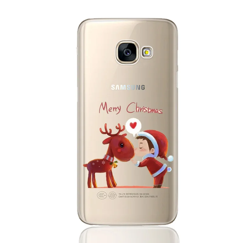 Рождественский чехол для Samsung Galaxy S9 Plus A3 A5 J5 2017 EU J530 A7 A8 2018 S8 чехлы телефонов из ТПУ