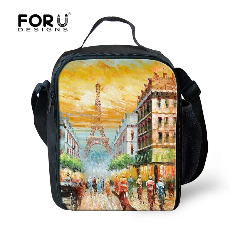 Forudesigns/3D пейзаж обои открытый Сумки для пикника Для мужчин контейнер хранения
