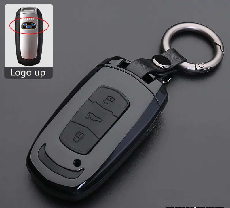 black 1 Автомобильный чехол из углеродного волокна для Geely Atlas Boyue NL3 Emgrand X7 EmgrarandX7 EX7 SUV GT GC9 borui автомобильный чехол для дистанционного ключа - Название цвета: black 1