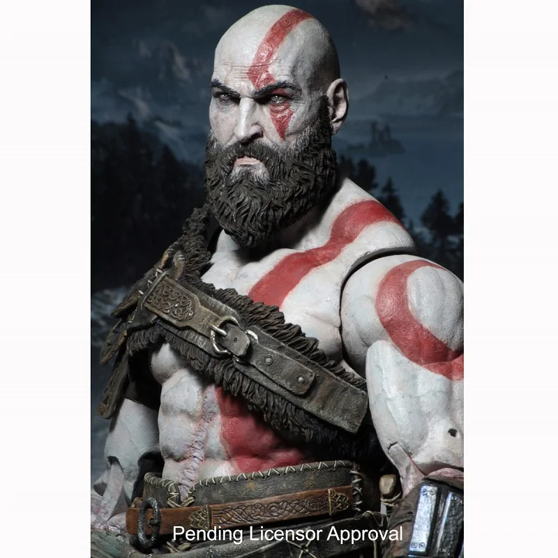 17 см Горячая игра Бог войны Kratos ПВХ фигурка игрушка аниме NECA дисплей Модель