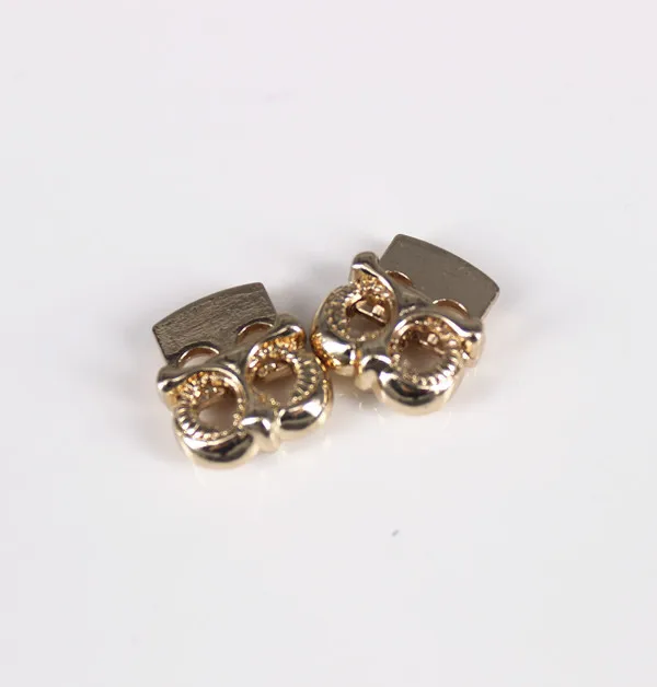 100piece Gold Tone Metal Stopper Toggle Owl Buckle Rope Clamp Cord Locks Drawstring Stops End Button with 2 holesfor Bags/NK226 | Дом и сад