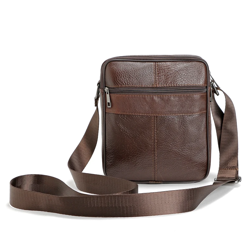 FONMOR Retro Vintage Leather Men Messenger Bags Shoulder Cross-body Patchwork Cowhide Bolsa |