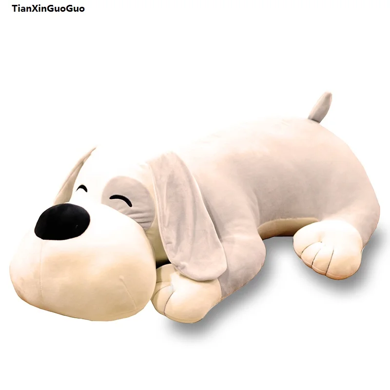Satılık Yaratıcı Tarzı Büyük 75 Cm Karikatür Eğilimli Köpek Peluş Oyuncak Pamuk çok Yumuşak Bebek Uyku Yastığı Doğum Günü Hediyesi S1038