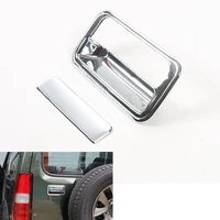 for suzuki jimny rear trunk door handle bowl cover trims exterior chrome tailgate anti scratch car styling accessories 2007 2015