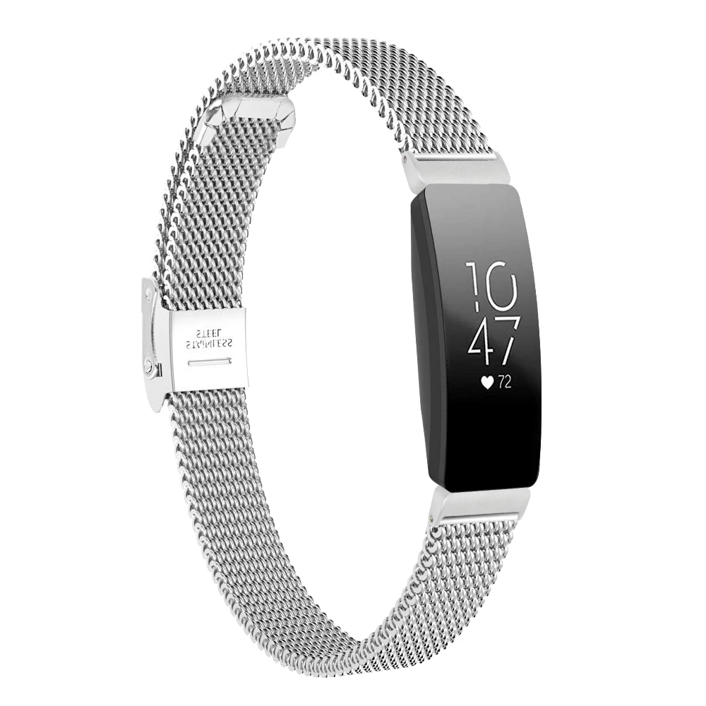 4 цвета миланские двойные безопасные часы с застежкой для Fitbit Inspire из нержавеющей