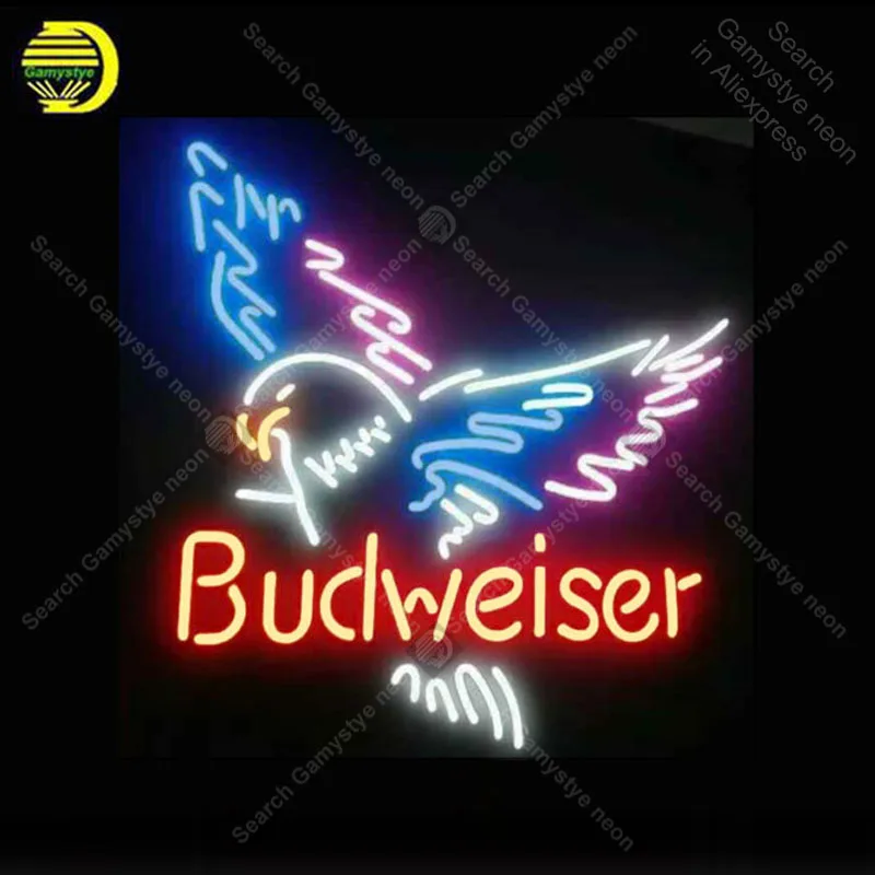 Неоновые знаки для Budweise Орел пивной бар украсить вечерние номер ручной работы