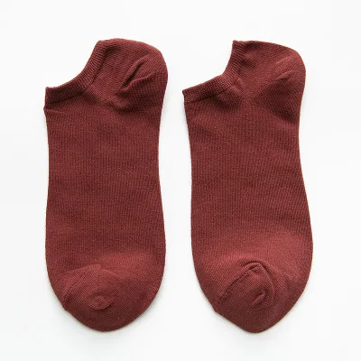 AW206 Хит сезона весна-лето, мужские хлопковые короткие носки для мужчин, деловые повседневные однотонные короткие мужские носки, носки для плавания - Цвет: AW206