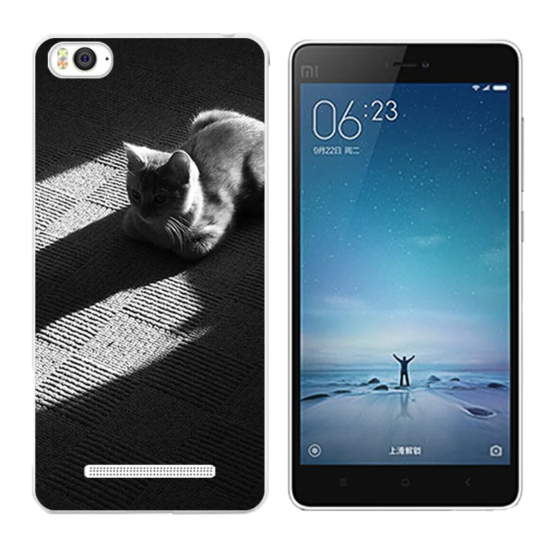Мягкий чехол из ТПУ Для Xiaomi Mi4c Mi 4c мягкие силиконовые чехлы для телефона с принтом
