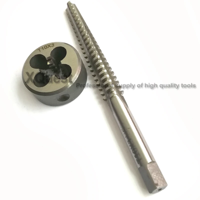 2 шт. метрический трапециевидный резьбовой кран и набор штампов Tr10 TR10X2 TR10X3 T