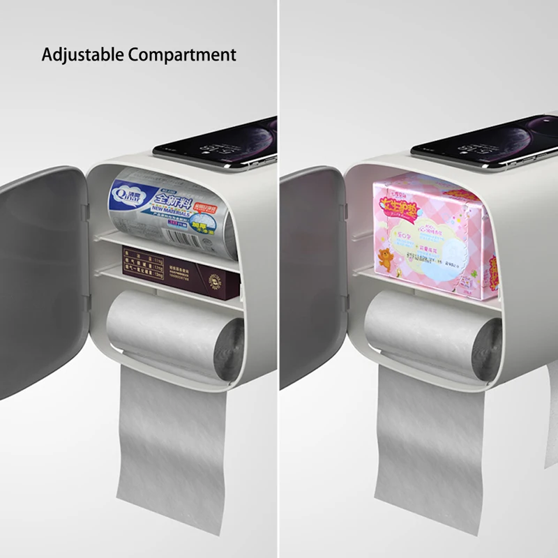 ONEUP настенные держатели для туалетной бумаги регулируемая двухслойная полка